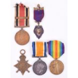 WW1 Bedfordshire Regiment Trio and Special Constabulary Medal Group of Four