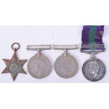 WW2 & Palestine 1945-48 Medal Group of Four Welsh Guards