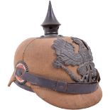 Prussian Enlisted Mans Ersatz Cork Helmet
