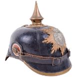 Saxon Infantry Enlisted Mans Pickelhaube