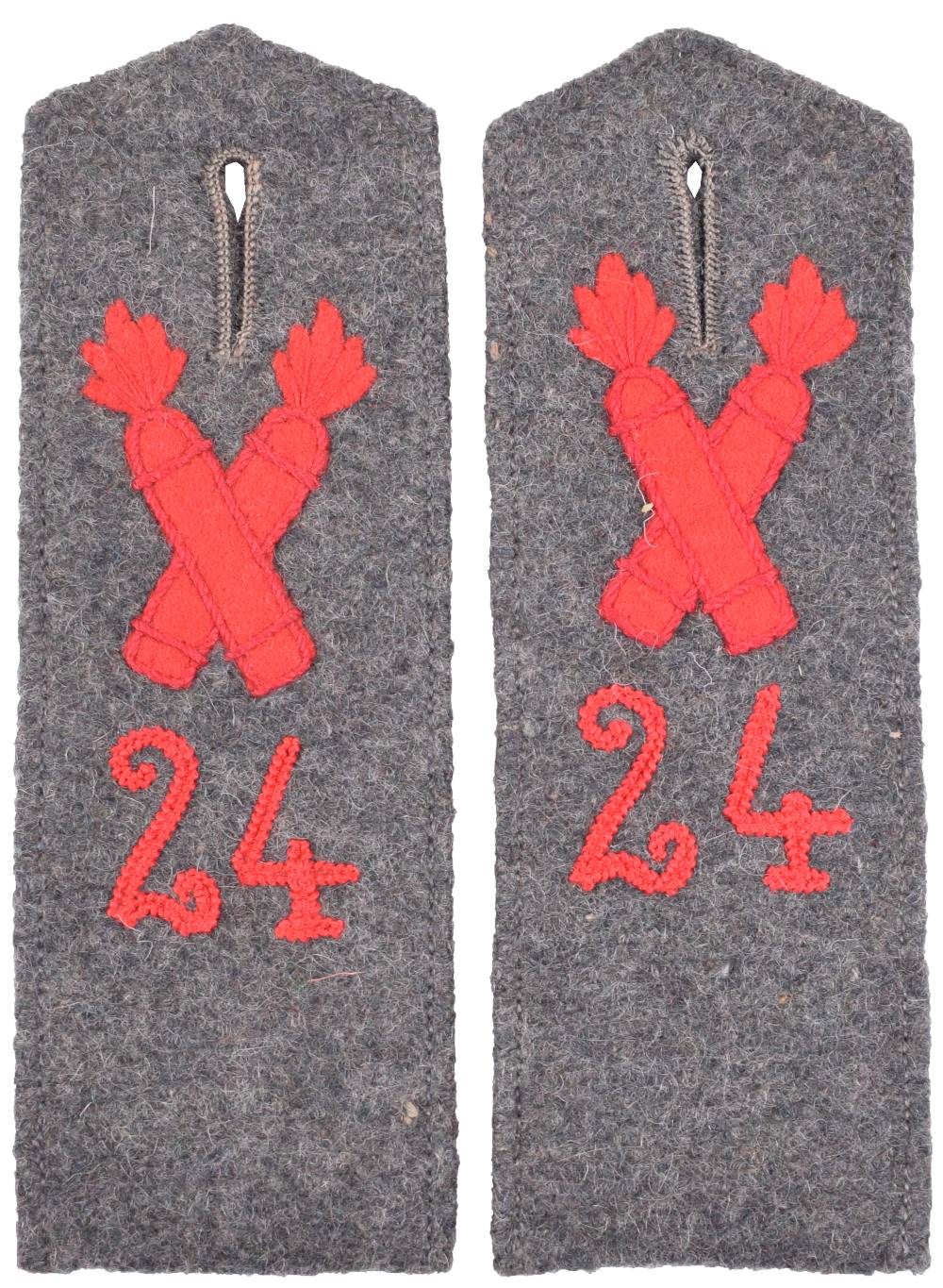 24th Fioot Artillery Regiment Shoulder Boards