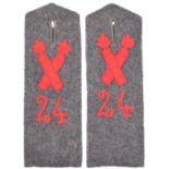 24th Fioot Artillery Regiment Shoulder Boards