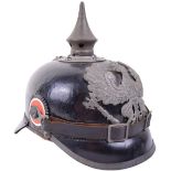 Prussian Enlisted Mans Army Corp Marked Pickelhaube