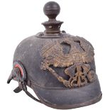 Prussian Field Artillery Regiment 46 Enlisted Mans Battlefield Souvenir Helmet