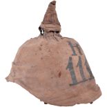 Baden Reserve Regiment 111 Enlisted Mans Pickelhaube with Field Cover