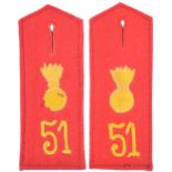51st Field Artillery Regiment Shoulder Boards