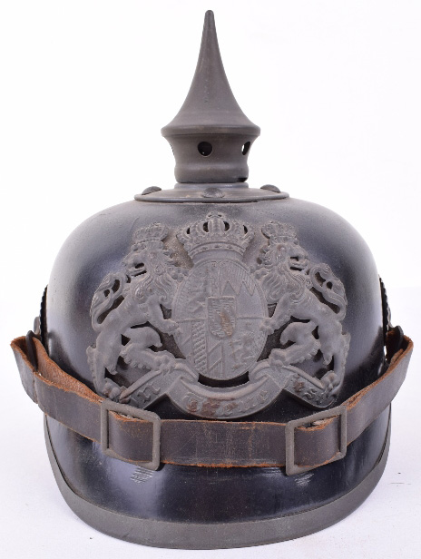 Bavarian Infantry Enlisted Mans Pickelhaube - Image 3 of 12