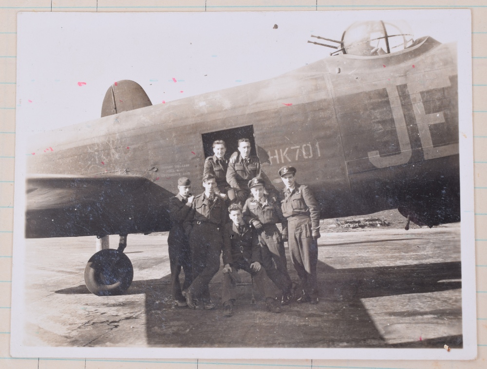 A Fine Second World War Lancaster Bomber Pilots Distinguished Flying Cross (D.F.C) Medal and Log Boo - Image 8 of 15