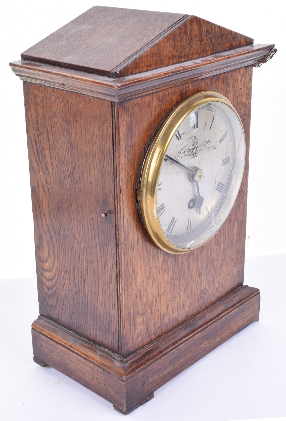 WW2 Royal Air Force (RAF) Officers Mess Mantle Clock - Image 4 of 6