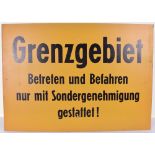 East German Border Sign