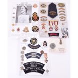 Grouping of Metal and Cloth Badges of British Red Cross, Voluntary Aid Detachment and Order of St Jo