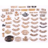 Selection of Metal Regimental Shoulder Titles