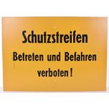 East German Border Sign