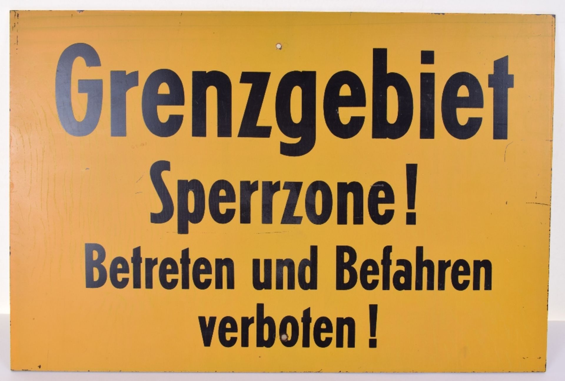 East German Border Sign