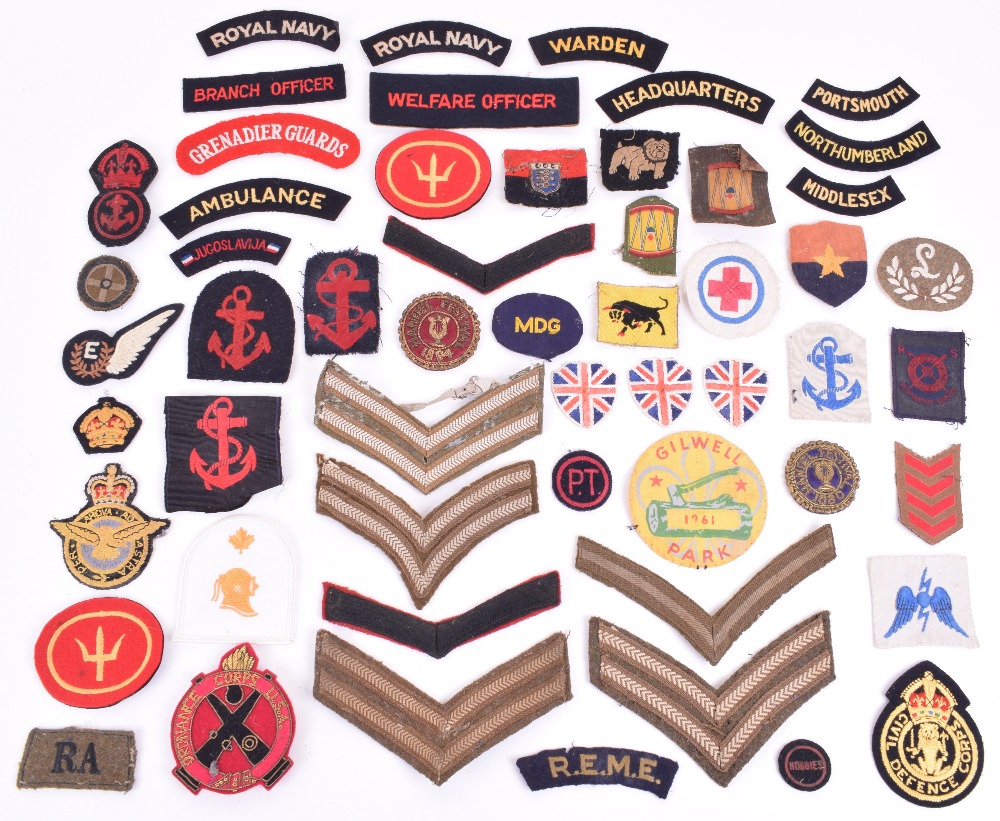 Military and Civil Defence Cloth Badges