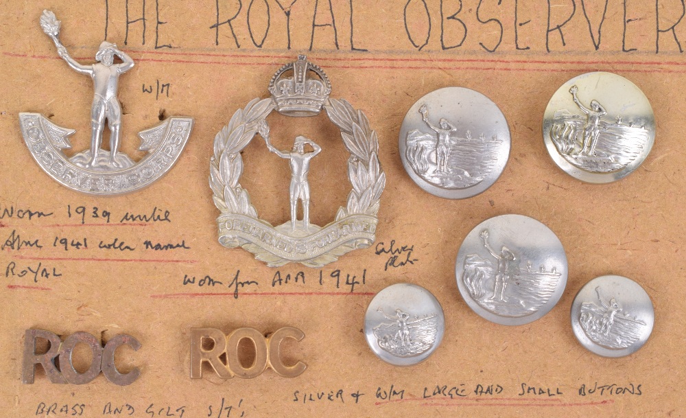 Royal Observer Corps Badges and Cloth Insignia - Image 3 of 3