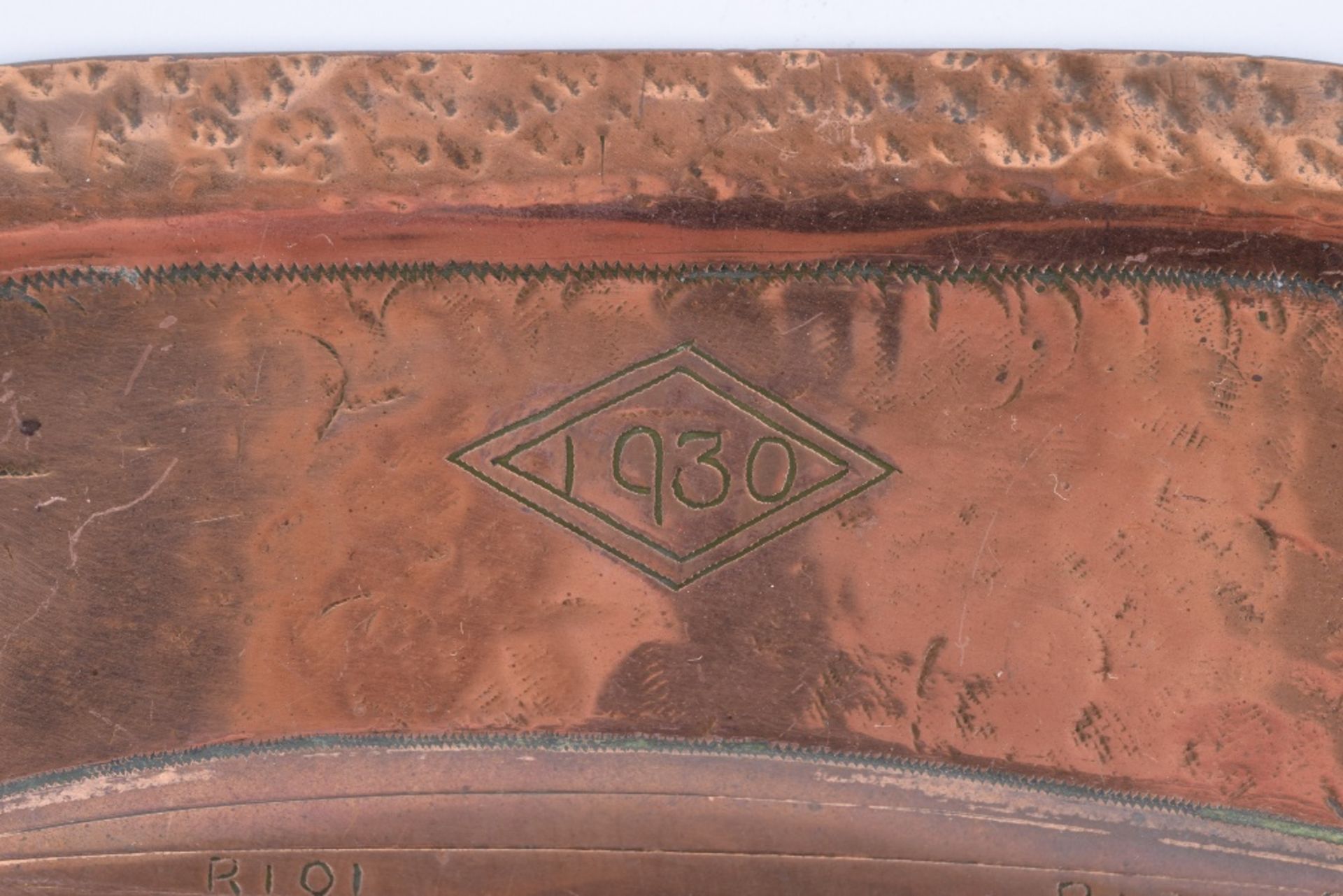 R-101 Airship Brass Commemorative Dish - Image 3 of 4