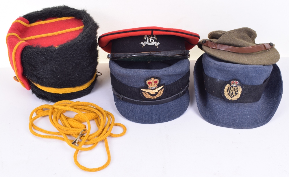 Busbies Selection of Military Headdress, including Royal Horse Artillery other ...
