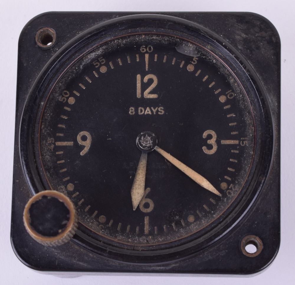 USAAF Type A-11 8 Day Aircraft Cockpit Clock