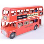 Tri-ang pressed steel London Transport Double Decker bus 93, 1950s,