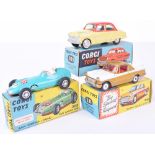 Three Boxed Corgi Toy Cars