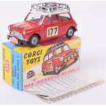 Corgi Toys 339 Monte Carlo 1967 Winner B.M.C Mini Cooper S-2nd issue