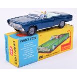 Rare Corgi Toys 246 Chrysler Imperial ‘Metallic Kingfisher blue body’