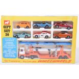 Scarce Corgi Toys Gift Set 20 Car Transporter, Six Cars with Whizzwheels