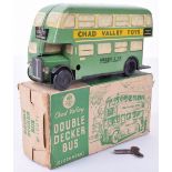 Boxed Chad Valley tinplate c/w Green Line Double Decker bus 721,