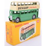 Dinky boxed 290 Double decker bus with spun hubs,