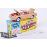 Corgi Toys 239 Volkswagen 1500 Karmann Ghia, gold body