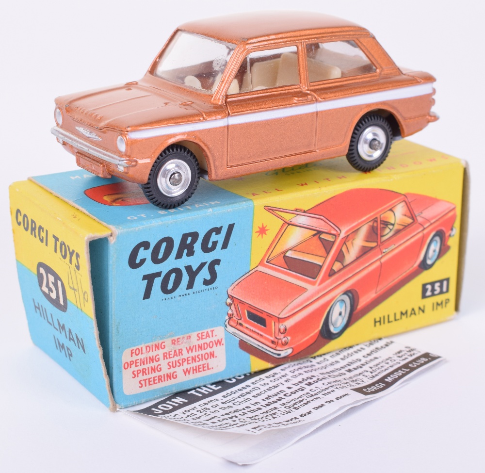 Corgi Toys 251 Hillman Imp, metallic bronze body