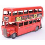 Tri-ang Minic friction driven LT Double decker bus,