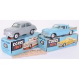 Corgi boxed 202 Morris Cowley Saloon and 211 Studebaker Golden Hawk