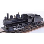 0 gauge brass and metal live steam American D L & W 0-6-0 Switcher locomotive and tender,