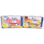Two Boxed Corgi Toys 1110 JCB Crawler Loaders
