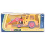 Corgi Toys 54 Massey Ferguson MF 50B Tractor with shovel