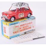 Corgi Toys 339 Monte Carlo 1967 Winner B.M.C Mini Cooper S- 1st issue