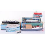 Four Boxed Plastic Scalex Triang Boats