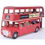 Tri-ang pressed steel London Transport Double Decker bus 93, 1950s,