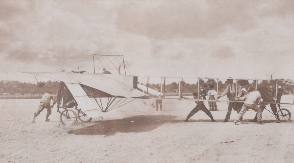 Framed Display of Photographs of Early Aviation Interest - Image 2 of 5