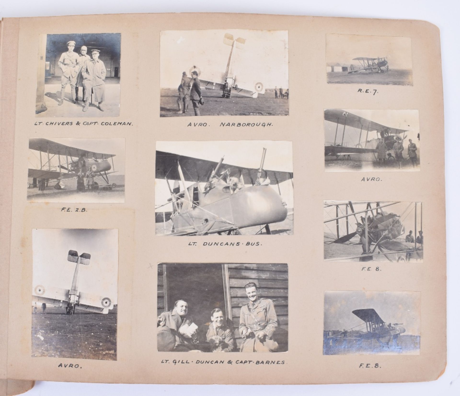 Important Photograph Album of a WW1 Royal Flying Corps Home Defence Squadron - Image 19 of 38