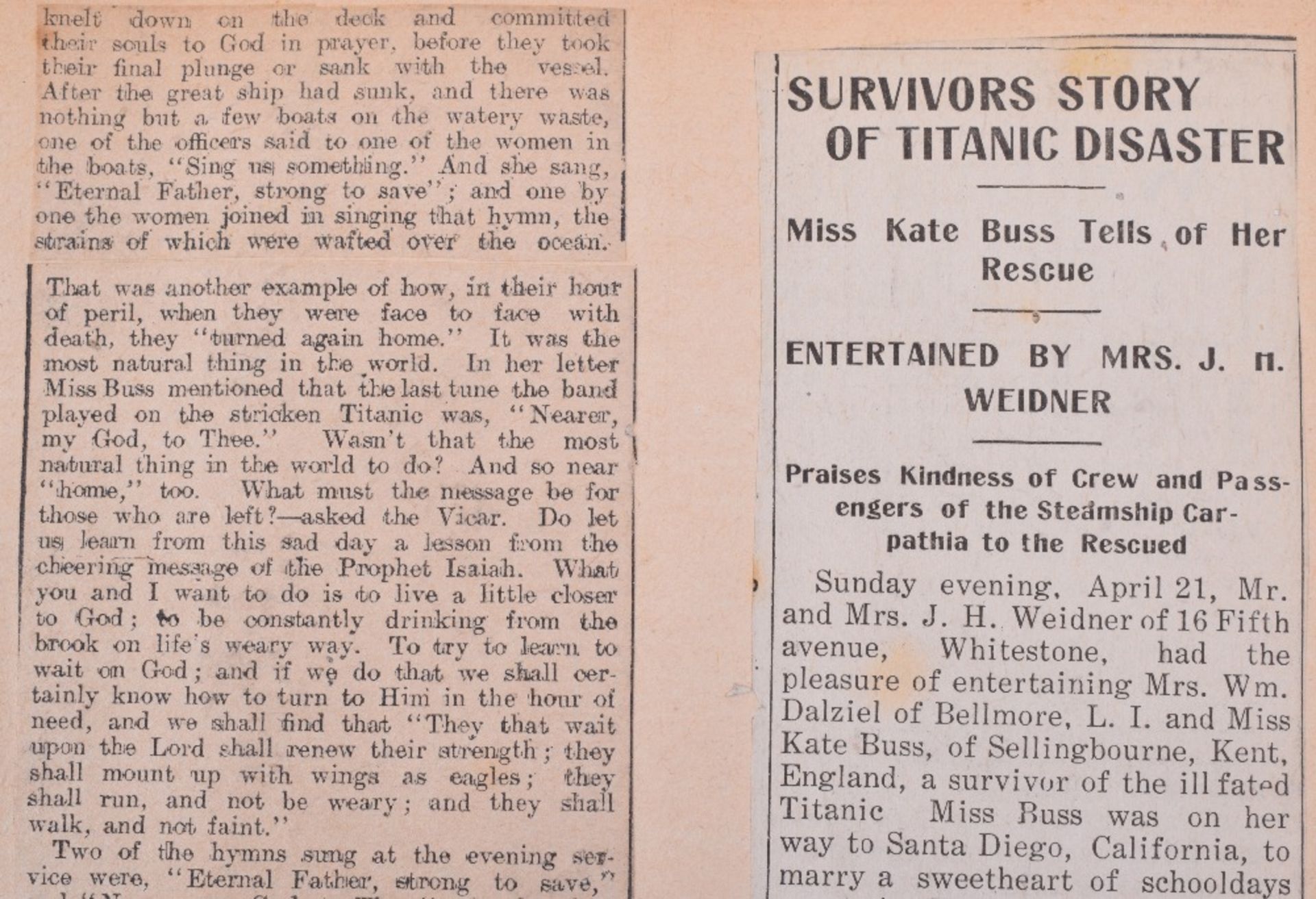 Newspaper Scrap Album of Titanic, Suffragette and National Interest, - Image 6 of 19