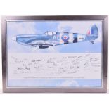 A Framed Print of a Spitfire Mk. IX