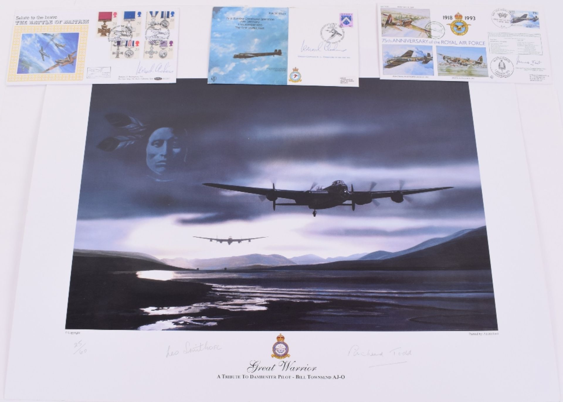 5x Signed Aviation Prints - Image 5 of 10