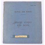Royal Air Force Pilots Flying Log Book of Charles David James