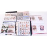 7x Albums of Mixed Postcards and Cigarette Cards