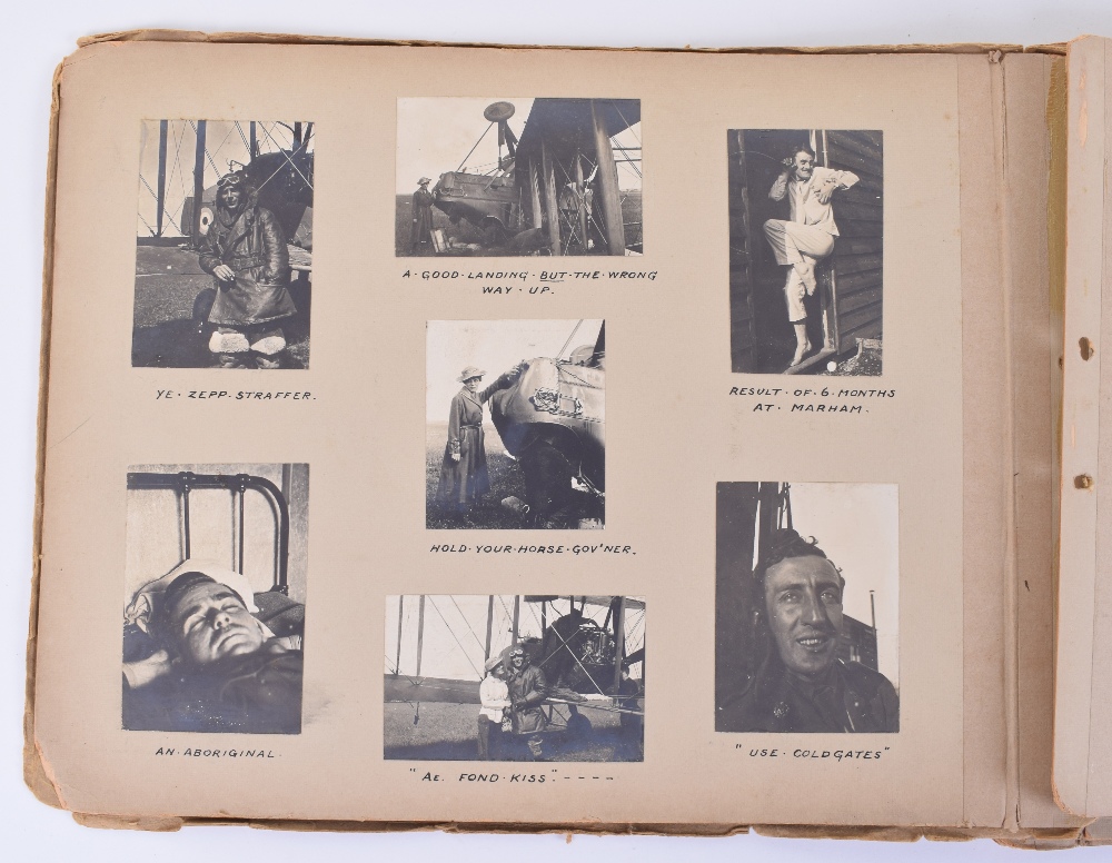 Important Photograph Album of a WW1 Royal Flying Corps Home Defence Squadron - Image 20 of 38