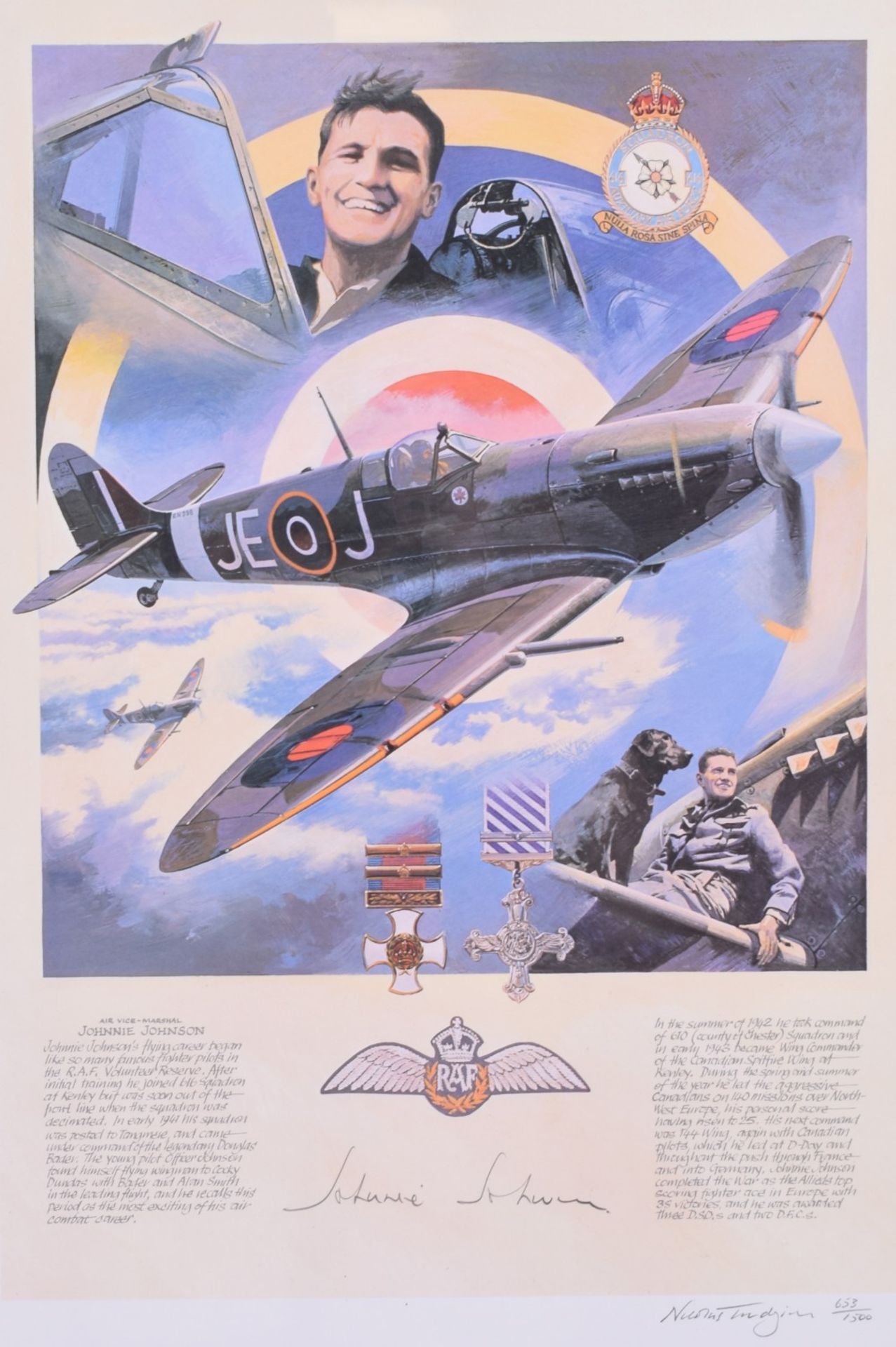 2x Framed Keith Broomfield Prints Commemorating The 40th Anniversary of The Battle Of Britain - Image 5 of 6