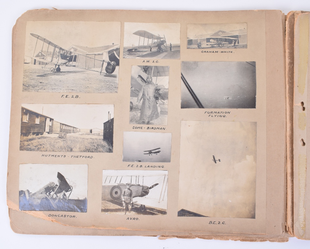 Important Photograph Album of a WW1 Royal Flying Corps Home Defence Squadron - Image 28 of 38